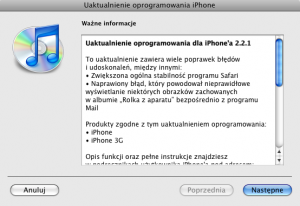 iPhone firmware 2.2.1