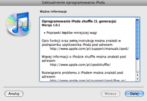 iPod shuffle 3G - firmware 1.0.1