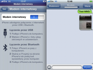 MMS i Modem w Erze na iPhone