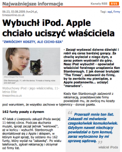 iPod wybuchł 