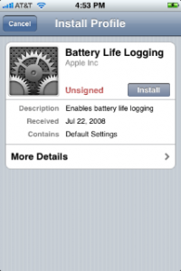 Battery Life Logging