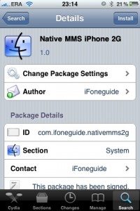 Natywne MMS dla iPhone pierwszej generacji