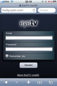 Telewizja na iPhone po 3G - EyeTV Live3G