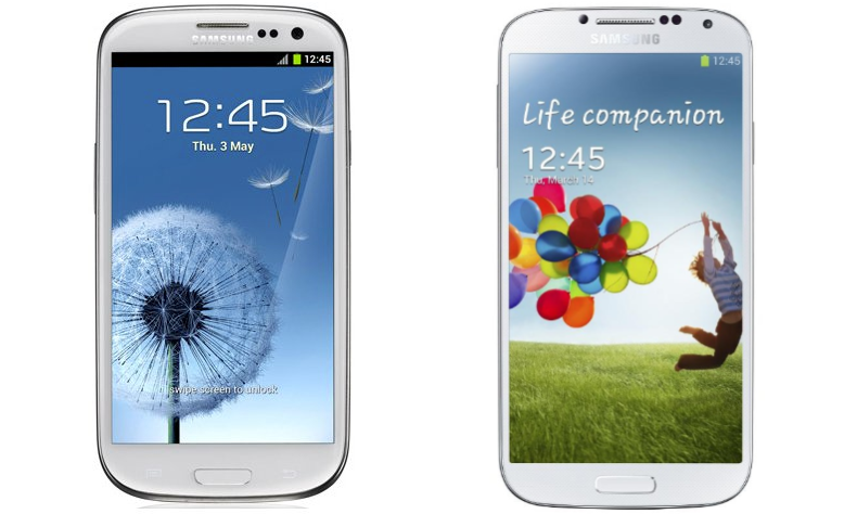 Samsung Galaxy s3 vs Samsung Galaxy s4