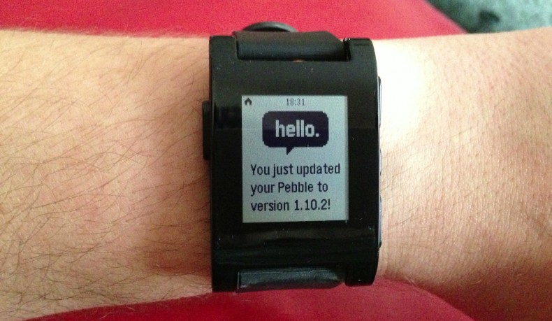 Pebble - nowy firmware 1.10.2